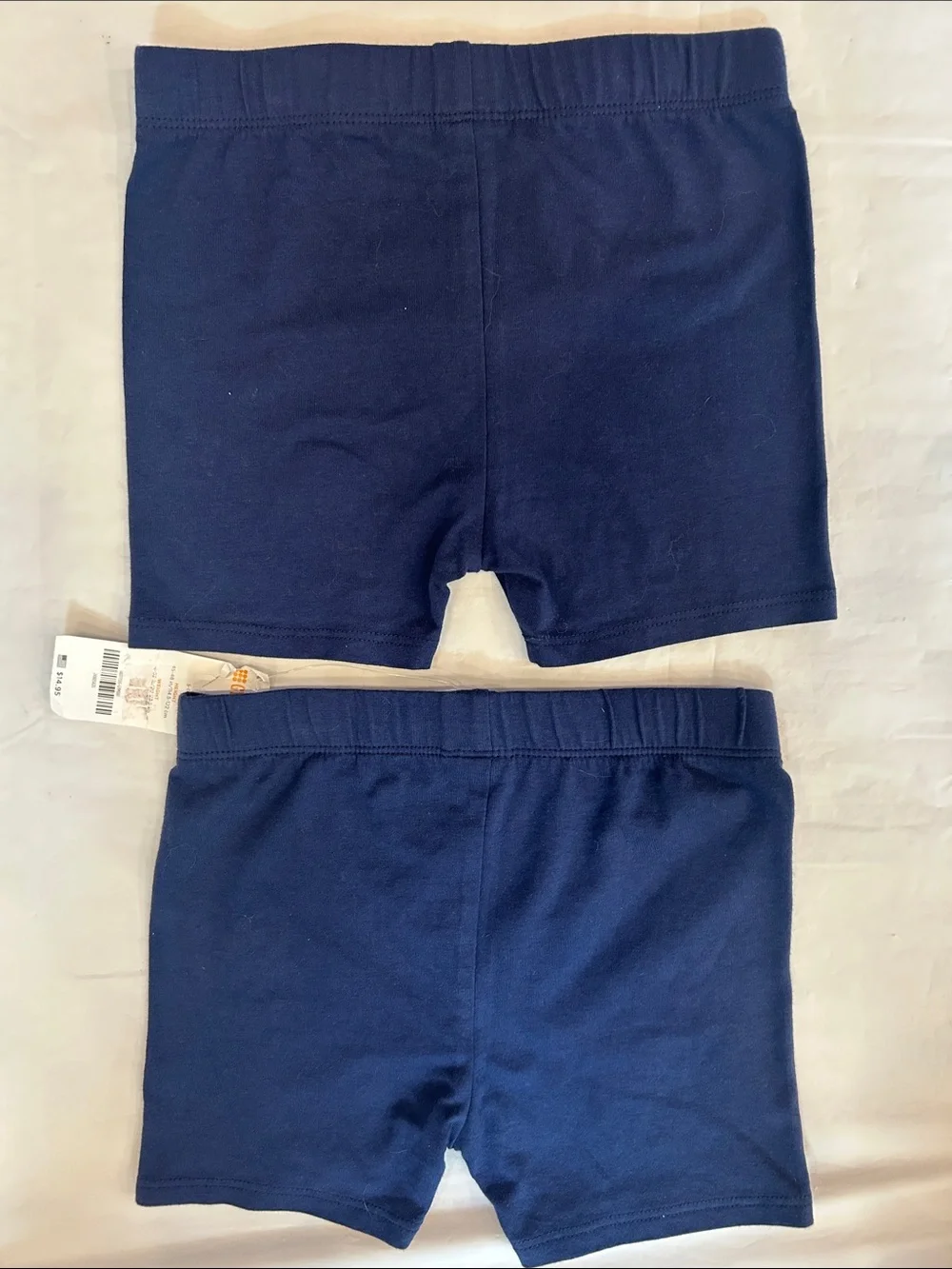 Gymboree Navy Blue Cotton Stretch Kids Shorts - 2 Pack